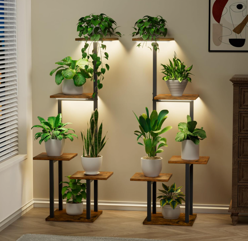 multi level plant stands indoor The TerraLift Duo Stand – Leafy Ladder