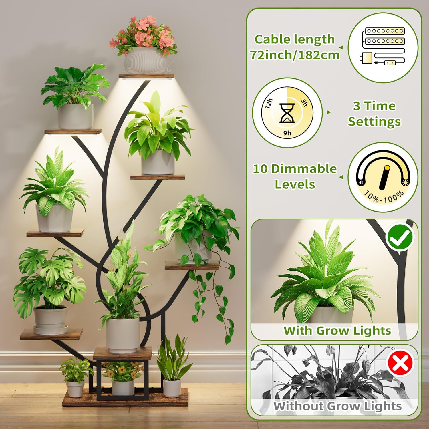 indoor plant tower stand The Aria Growth Tower – Leafy Ladder