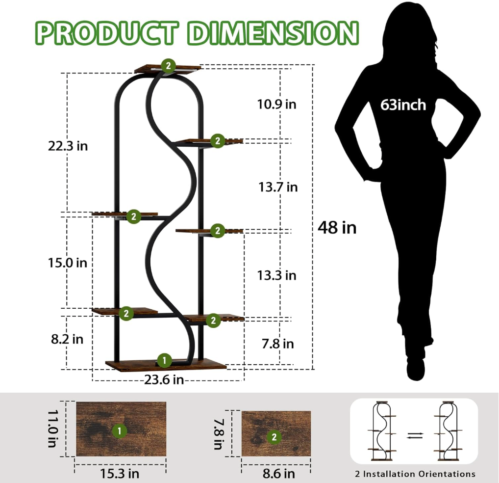 The Seraphina Curve Stand