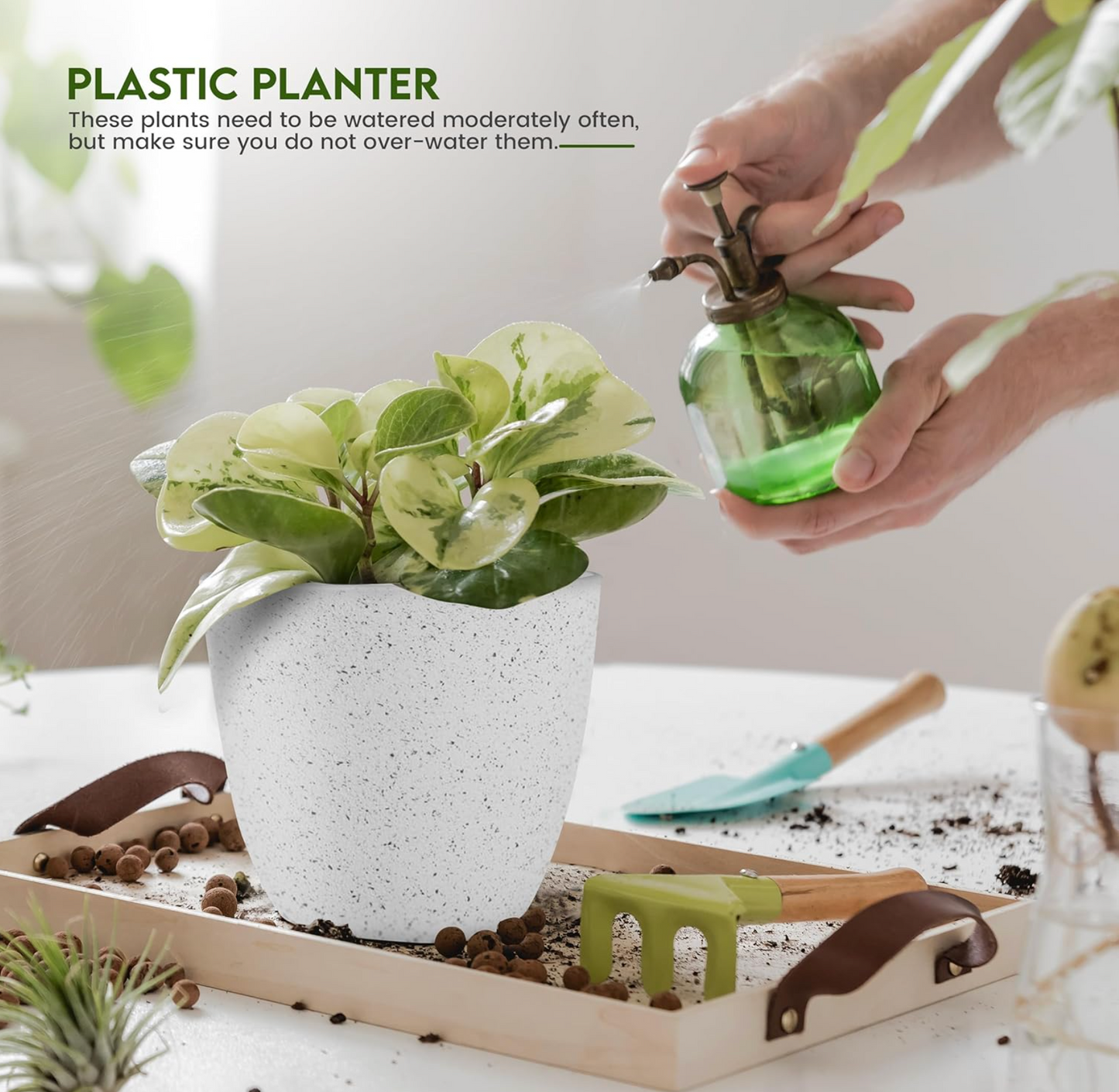 5-Piece Planter Set with Drainage