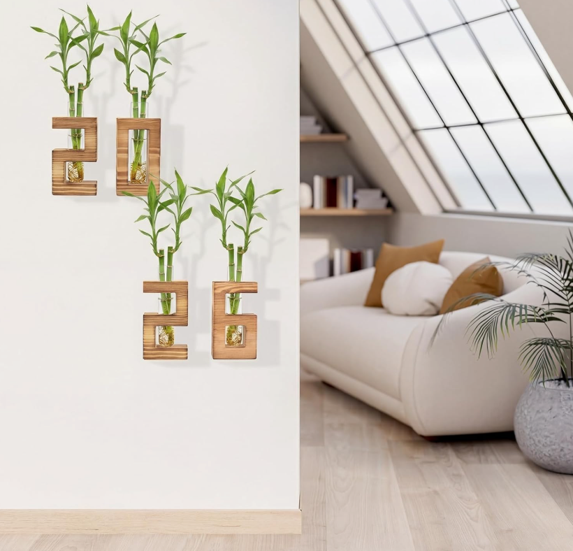 The Solstice Geometry Wall Vases — Set of Four