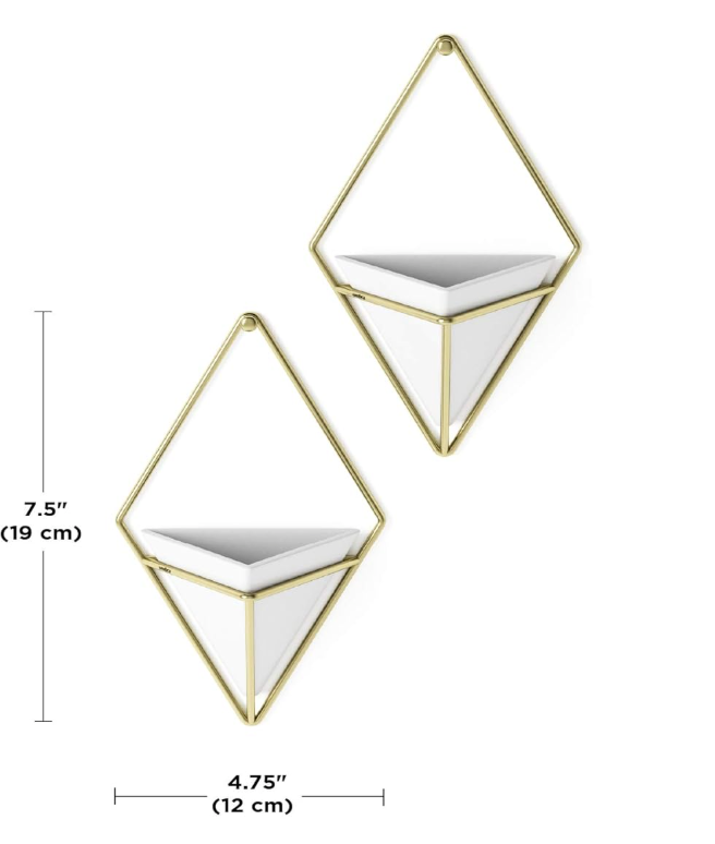 The Prism Vessel Wall Planters — Set of Two