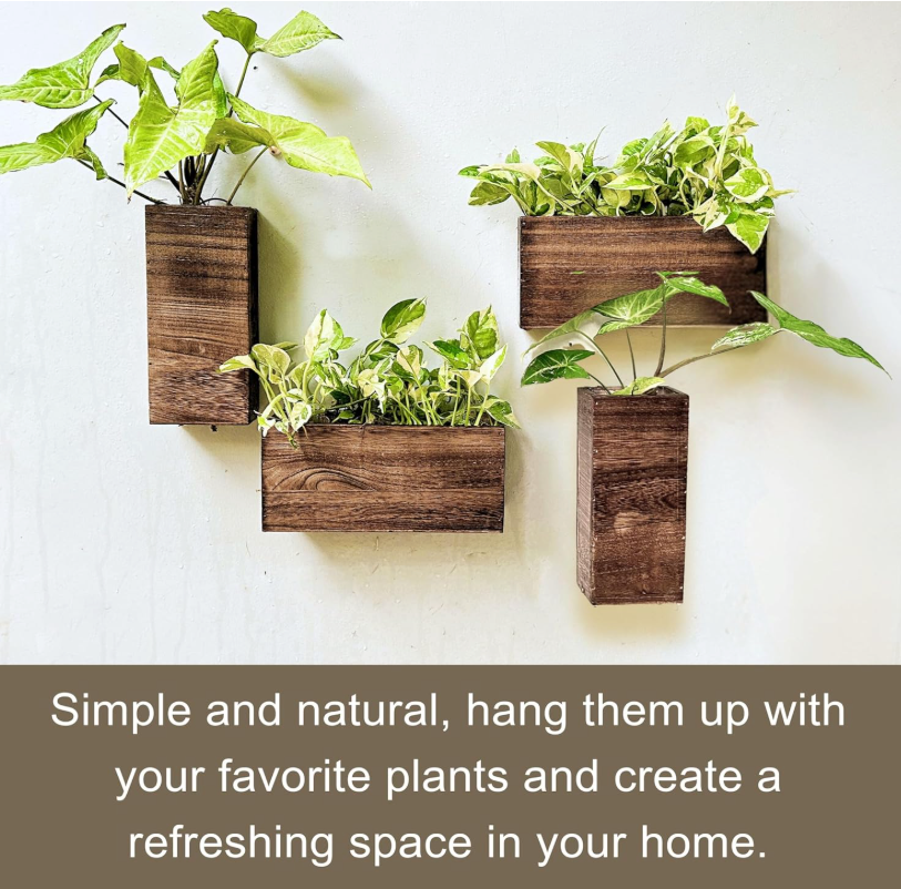 The Terra Ledger Wall Planter Set