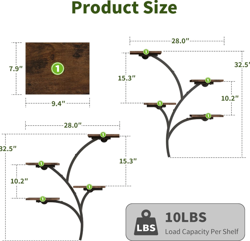 The Willow Branch Wall Shelf Set