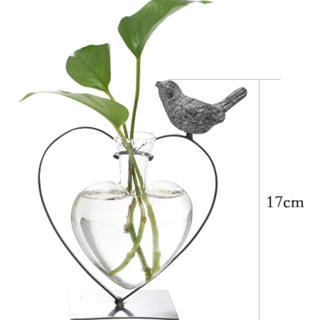 Heart & Songbird Propagation Vase