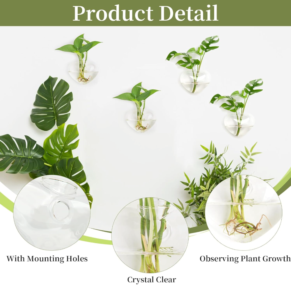 The Heartleaf Wall Vase Set