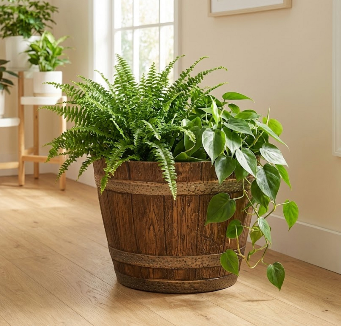 The Homestead Barrel Planter (9 inch)
