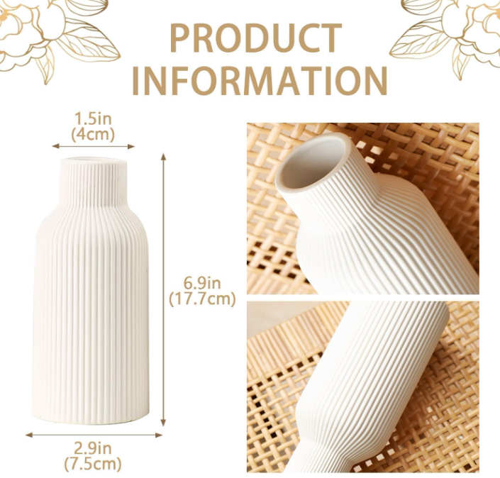 The Lumina Ridge Ceramic Vase