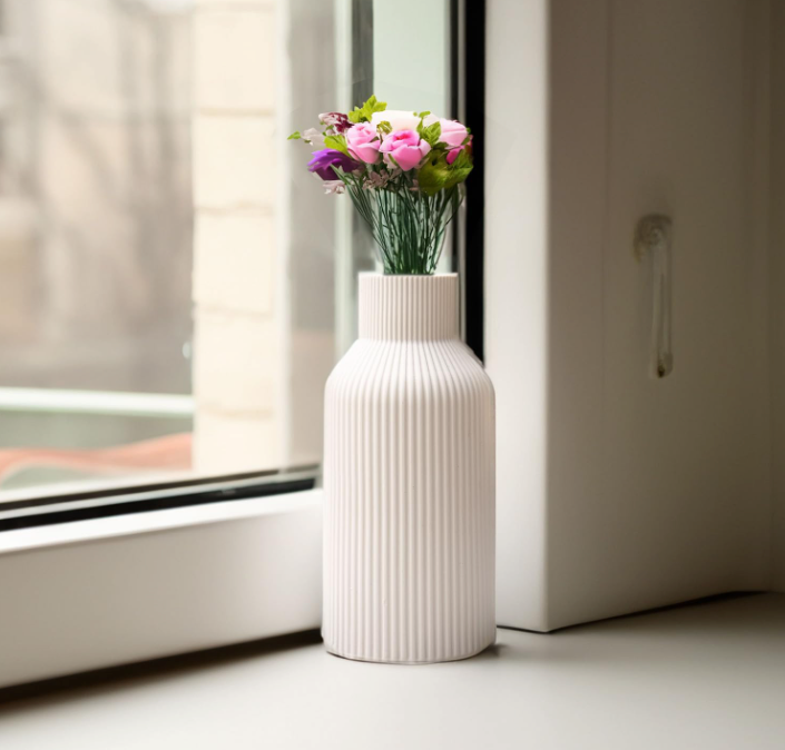 The Lumina Ridge Ceramic Vase