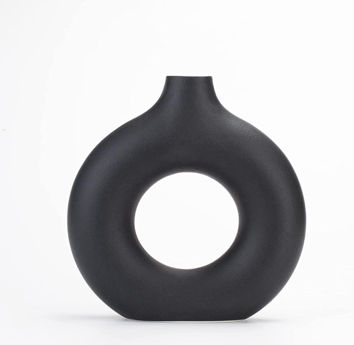 The Midnight Halo Pampas Vase