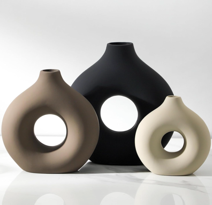The Eclipse Trio Sculptural Vase Set
