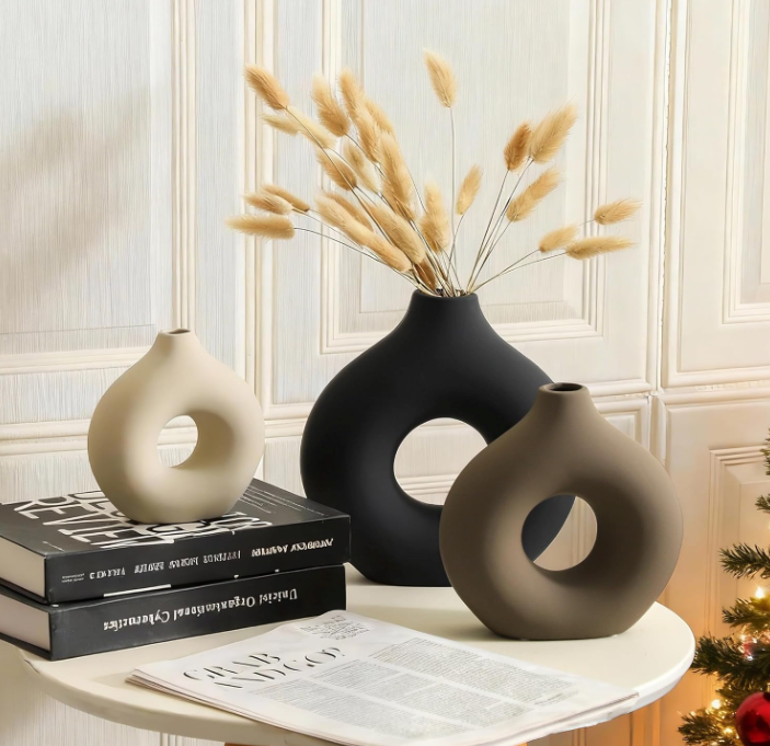 The Eclipse Trio Sculptural Vase Set