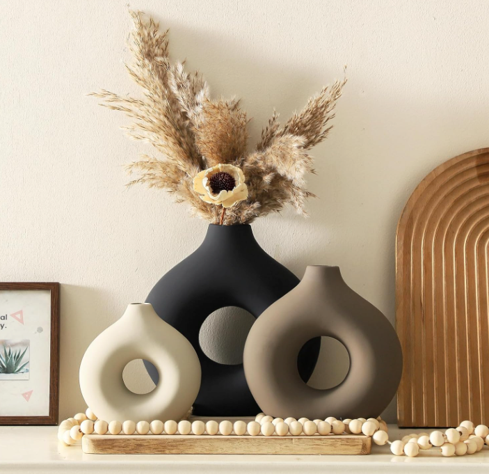 The Eclipse Trio Sculptural Vase Set