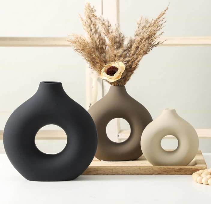 The Eclipse Trio Sculptural Vase Set