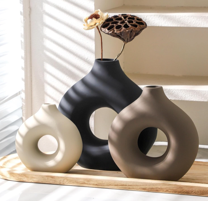 The Eclipse Trio Sculptural Vase Set