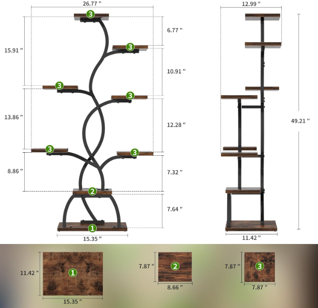 The Liora Twin Bloom Stand