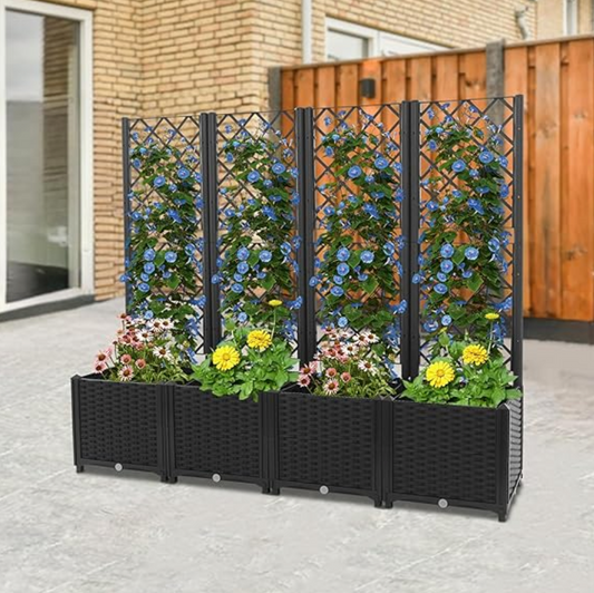 The Quad-Vista Modular Privacy Wall (Set of 4)
