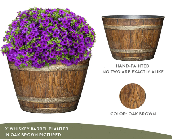 The Homestead Barrel Planter (9 inch)