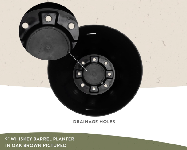 The Homestead Barrel Planter (9 inch)