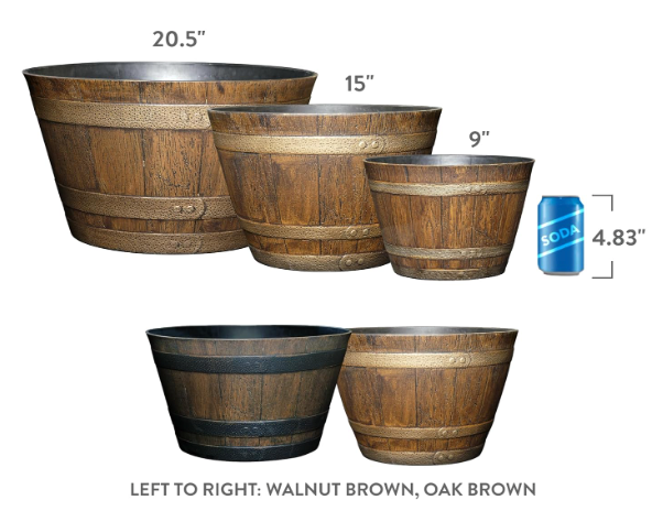 The Homestead Barrel Planter (9 inch)